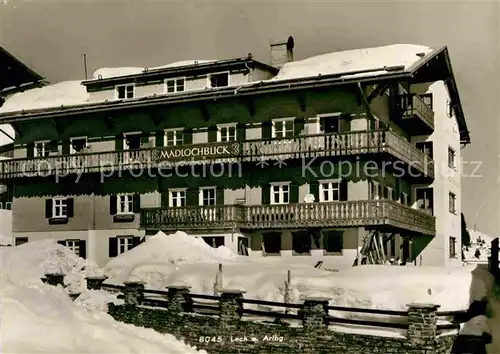 AK / Ansichtskarte Lech Vorarlberg Pension Madlochblick Winter Kat. Lech