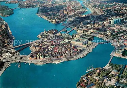 AK / Ansichtskarte Stockholm Luftaufnahme Kat. Stockholm