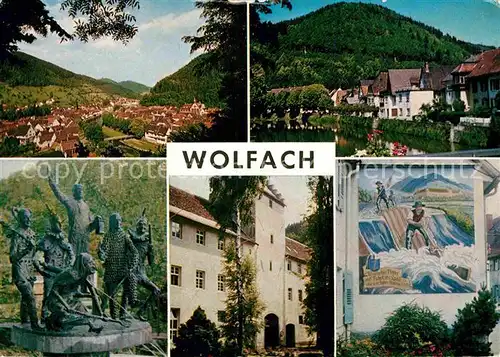 AK / Ansichtskarte Wolfach Stadtansichten Brunnen Tor Kat. Wolfach Schwarzwald