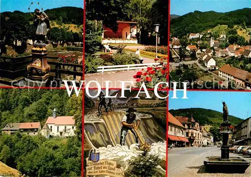 AK / Ansichtskarte Wolfach Denkmal Brunnen Teilansicht  Kat. Wolfach Schwarzwald