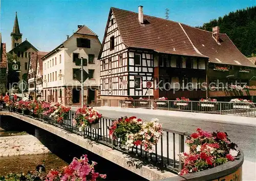 AK / Ansichtskarte Schiltach Kirche Bruecke Kat. Schiltach Schwarzwald