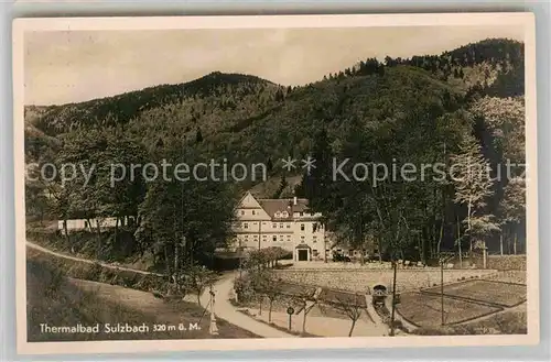 AK / Ansichtskarte Renchtal Thermalbad Sulzbach Kat. Oberkirch