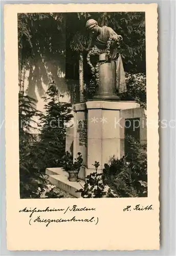 AK / Ansichtskarte Meissenheim Baden Kriegerdenkmal Kat. Meissenheim