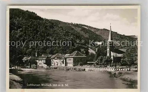 AK / Ansichtskarte Wolfach Teilansicht mit Kirche Kat. Wolfach Schwarzwald