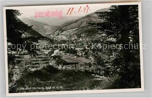 AK / Ansichtskarte Wolfach Panorama Stempel auf AK genehmigt Kat. Wolfach Schwarzwald