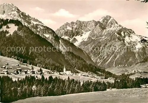 AK / Ansichtskarte Riezlern Kleinwalsertal Vorarlberg Hirschegg Mittelberg Widderstein  Kat. Mittelberg