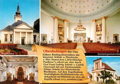 AK / Ansichtskarte Oberdischingen Jesu Pfarrkirche Dreifaltigkeitskirche  Kat. Oberdischingen