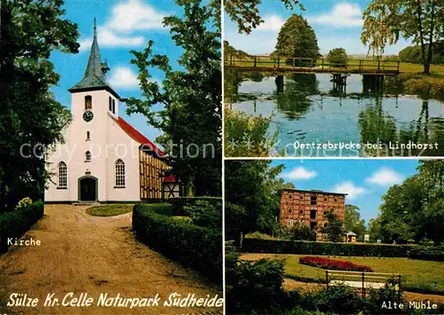 AK / Ansichtskarte Suelze Celle Kirche Oertzebruecke Lindhorst Alte Muehle  Kat. Bergen