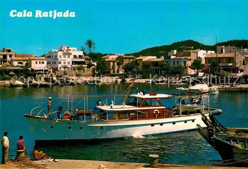 AK / Ansichtskarte Cala Ratjada Mallorca Hafen Motorboot Kat. Spanien