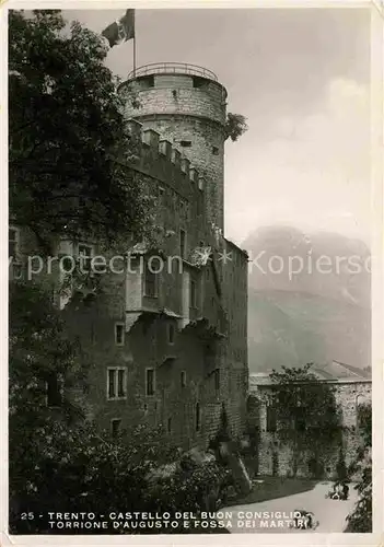 AK / Ansichtskarte Trento Castello del Buon Consiglio Torrione d Augusto Fossa dei Martiri Kat. Trento