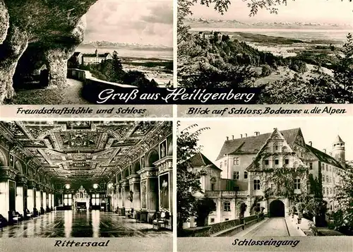 AK / Ansichtskarte Heiligenberg Baden Schloss Rittersaal Freundschaftshoehle  Kat. Heiligenberg