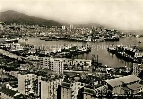 AK / Ansichtskarte Genova Genua Liguria Panorama Porto  Kat. Genova