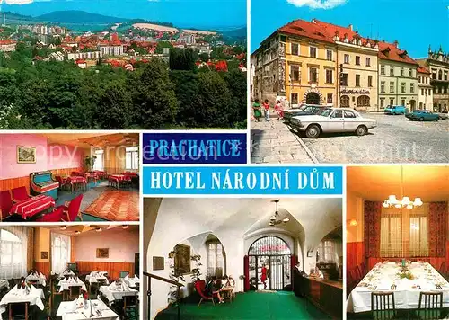 AK / Ansichtskarte Prachatice Prachatitz Hotel Narodni Dum Restaurant Kat. Tschechische Republik