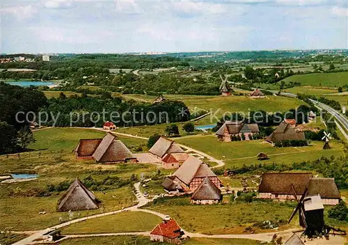 AK / Ansichtskarte Rammsee Kiel Fliegeraufnahme Schleswig Holsteinisches Freilichtmuseum Kat. Kiel