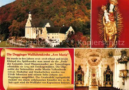 AK / Ansichtskarte Deggingen Wallfahrtskirche Kapuziner Kloster Ave Maria  Kat. Deggingen