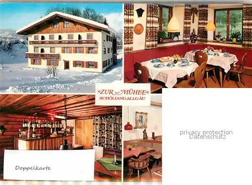 AK / Ansichtskarte Schoellang Gasthaus Zur Muehle Kat. Oberstdorf