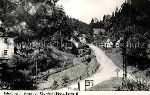 AK / Ansichtskarte Saupsdorf Raeumicht Kat. Kirnitzschtal