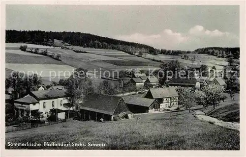 AK / Ansichtskarte Pfaffendorf Koenigstein Panorama Kat. Koenigstein Saechsische Schweiz