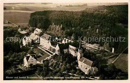 AK / Ansichtskarte Leutkirch Fliegeraufnahme Kloster Institut Bonlanden Kat. Leutkirch im Allgaeu