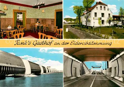 AK / Ansichtskarte Wesselburenerkoog Tanks Gasthof Eiderabdaemmung Kat. Wesselburenerkoog