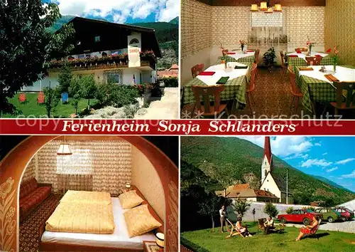 AK / Ansichtskarte Schlanders Suedtirol Ferienheim Sonja Kat. Bozen Suedtirol