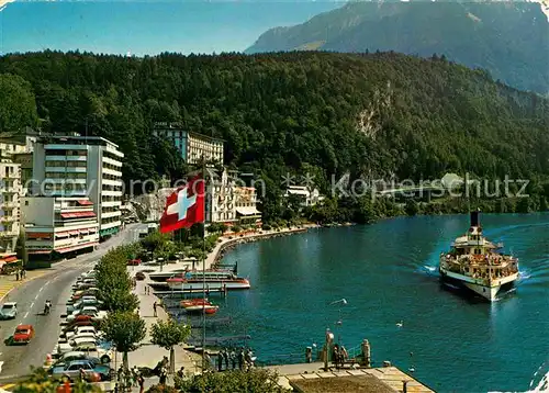 AK / Ansichtskarte Brunnen Vierwaldstaettersee SZ Quai Schiffstation  Kat. Brunnen