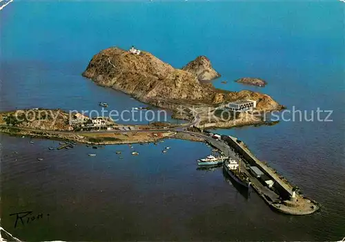 AK / Ansichtskarte Ile Rousse Le Port et le Semaphore vue aerienne