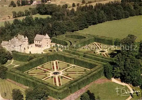 AK / Ansichtskarte Auvergne Region Chateau de Cordes et jardins vue aerienne Kat. Clermont Ferrand