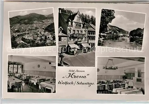 AK / Ansichtskarte Wolfach Hotel Krone Kat. Wolfach Schwarzwald