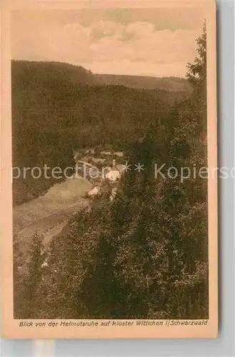 AK / Ansichtskarte Schenkenzell Blick von der Helmutsruhe auf Kloster Wittichen Kat. Schenkenzell Schwarzwald