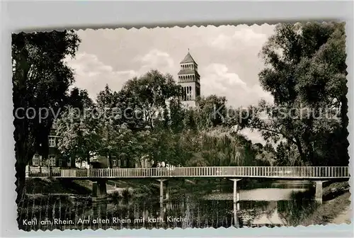 AK / Ansichtskarte Kehl Rhein Katholische Kirche Kat. Kehl