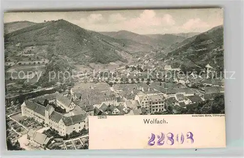AK / Ansichtskarte Wolfach Panorama mit Schloss Kat. Wolfach Schwarzwald