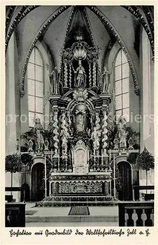 AK / Ansichtskarte Zell Harmersbach Wallfahrtskirche Hochaltar mit Gnadenbild Kat. Zell am Harmersbach