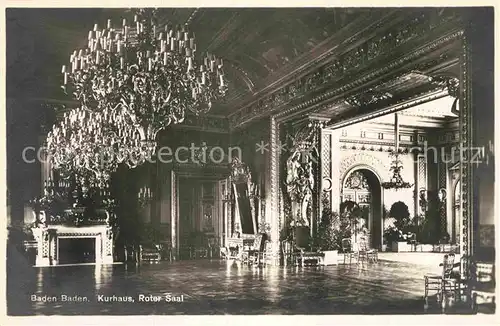 AK / Ansichtskarte Baden Baden Kurhaus Roter Saal Kat. Baden Baden