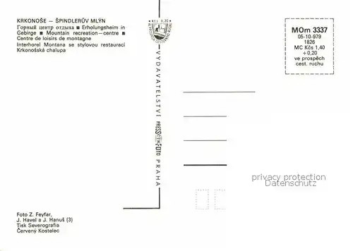 AK / Ansichtskarte Spindleruv Mlyn Spindlermuehle Bouda Hotel Krkonose Erholungsheime im Riesengebirge Kat. Trutnov