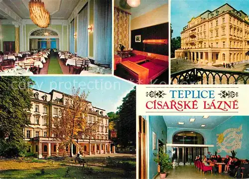 AK / Ansichtskarte Teplice Cisarske Lazne Hotel Restaurant Kat. Teplice