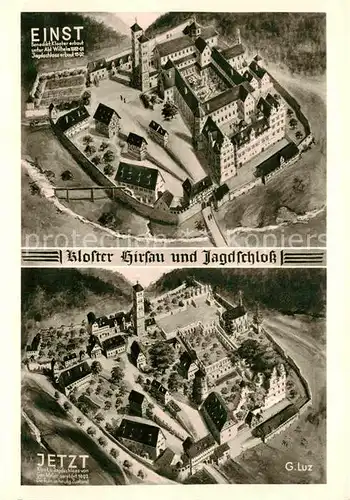 AK / Ansichtskarte Hirsau Kloster und Jagdschloss einst und jetzt Kat. Calw
