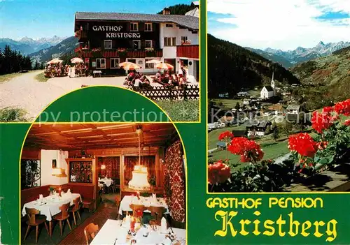 AK / Ansichtskarte Silbertal Gasthof Pension Kristberg Panorama Montafon Kat. Silbertal