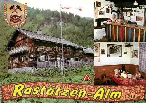 AK / Ansichtskarte Bad Hofgastein Almhuette Rastoetzen Alm Kat. Bad Hofgastein