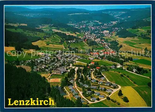 AK / Ansichtskarte Lenzkirch Heilklimatischer Kurort im Schwarzwald Fliegeraufnahme Kat. Lenzkirch