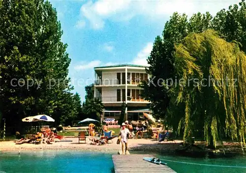 AK / Ansichtskarte Sirmione Hotel Astoria Badestrand Gardasee