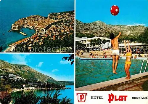 AK / Ansichtskarte Dubrovnik Ragusa Hotel Plat Swimming Pool Panorama Kueste Altstadt Hafen Kat. Dubrovnik