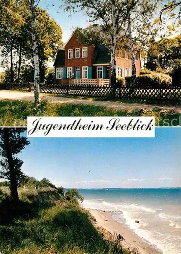 AK / Ansichtskarte Brodten Luebecker Jugendring Jugendheim Seeblick Steilkueste Strand Kat. Luebeck