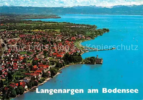 AK / Ansichtskarte Langenargen Bodensee Fliegeraufnahme Kat. Langenargen