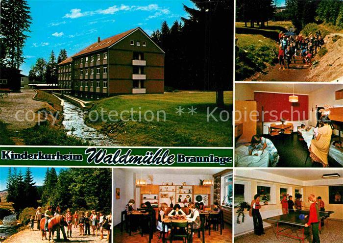 Ak Ansichtskarte Braunlage Caritas Kinderkurheim Waldmuehle Kat