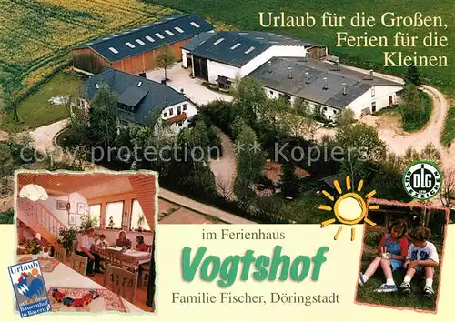 AK / Ansichtskarte Doeringstadt Vogtshaus Fliegeraufnahme Kat. Ebensfeld