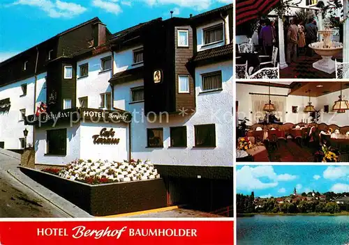 AK / Ansichtskarte Baumholder Nahe Hotel Restaurant Berghof Kat. Baumholder