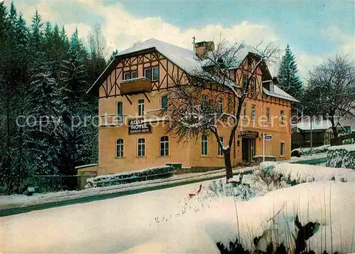 AK / Ansichtskarte Marxgruen Hotel Adams Hoelle Winter Kat. Naila
