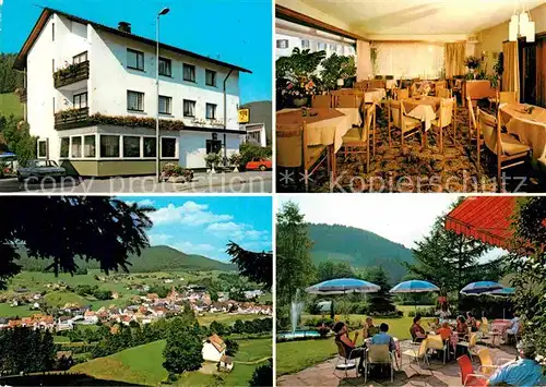 AK / Ansichtskarte Mitteltal Schwarzwald Cafe Pension Zuefle Kat. Baiersbronn