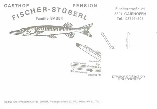 AK / Ansichtskarte Gaishofen Gasthof Pension Fischer Stueberl Kat. Windorf